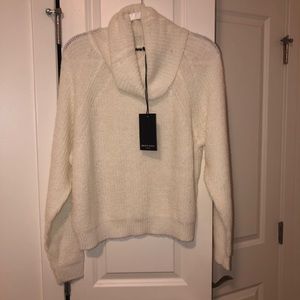 Nasty Gal Cream Cowl Neck Sweater